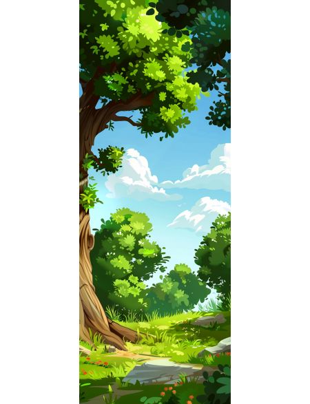 

Алмазная мозаика без подрамника Летний день, 50x17 см, 50 цветов, 86456, НА-030