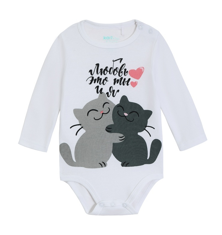

Боди детское Kari Baby AW24B21103504, белый, 80, 234522