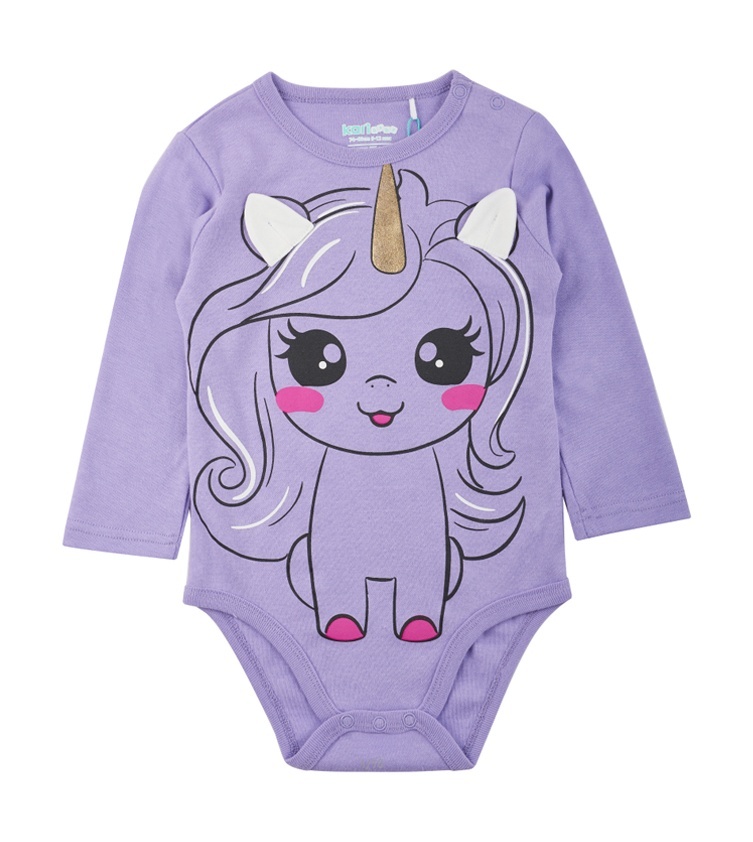 

Боди детское Kari Baby AW24B16303203, фиолетовый, 74, 233370