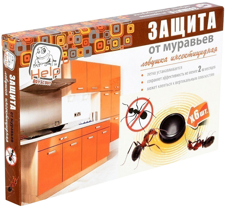 

HELP Пластиковые ловушки для МУРАВЬЕВ, 6 шт в уп /16