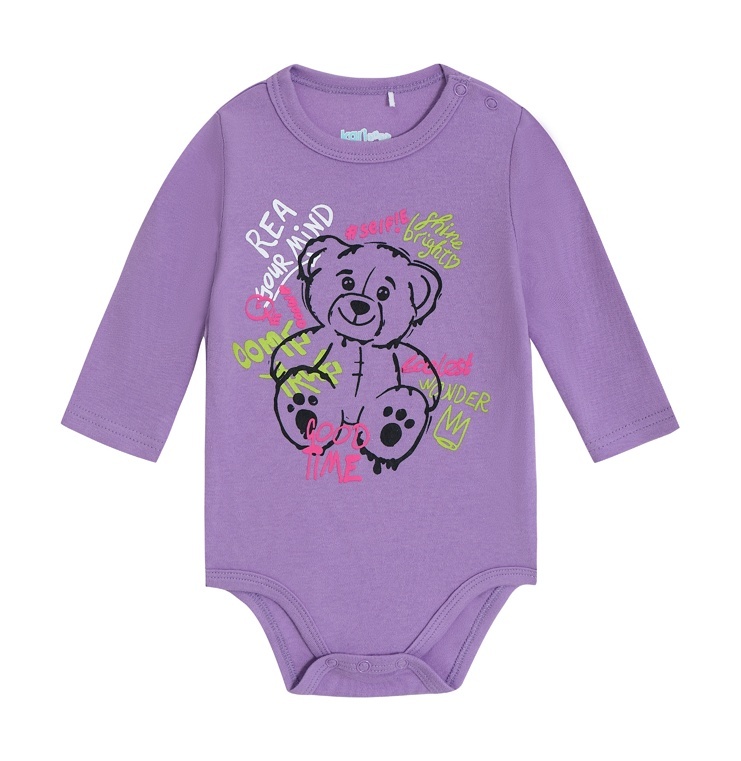 

Боди детское Kari Baby AW24B05502701, фиолетовый, 80, 234519