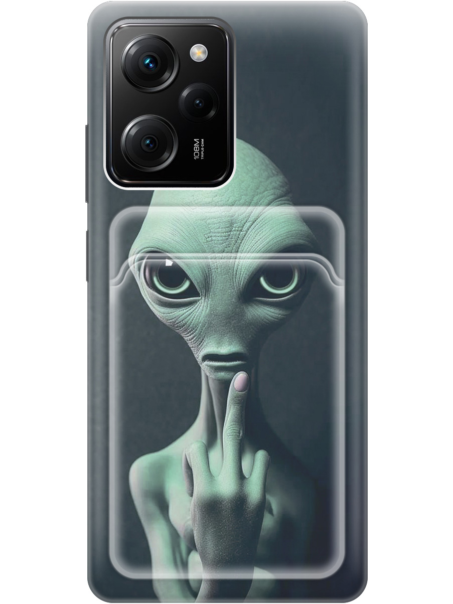 

Силиконовый чехол на Poco X5 Pro 5G с рисунком "Инопланетянин", Зеленый;синий;черный, 20011951