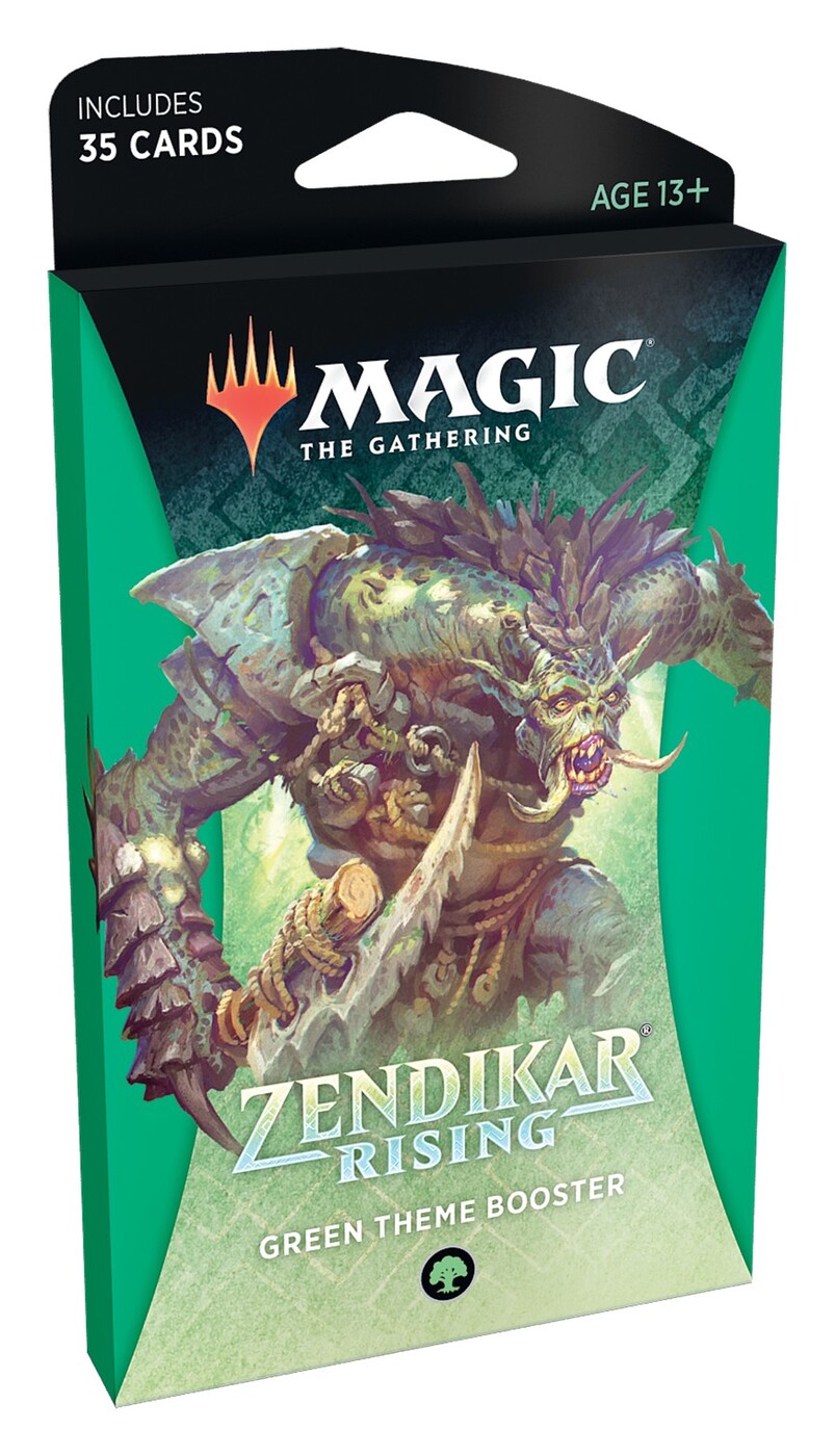 фото Тематический зелёный бустер wizards of the coast mtg издания zendikar rising на англ. яз.