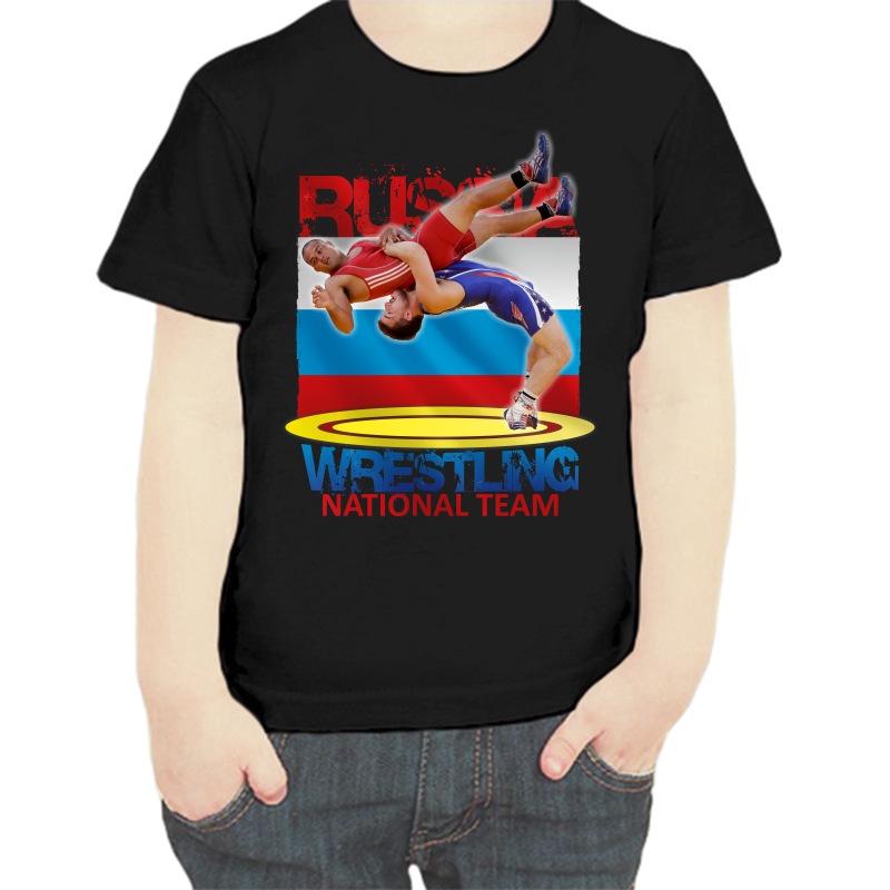 

Футболка мальчику черная 34 р-р russia wrestling national team, Черный, fdm_wrestling_national_team