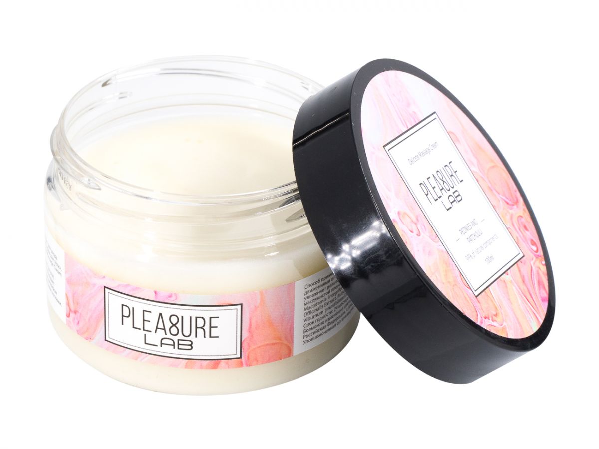 Массажный крем Pleasure Lab Delicate с ароматом пиона и пачули - 100 мл