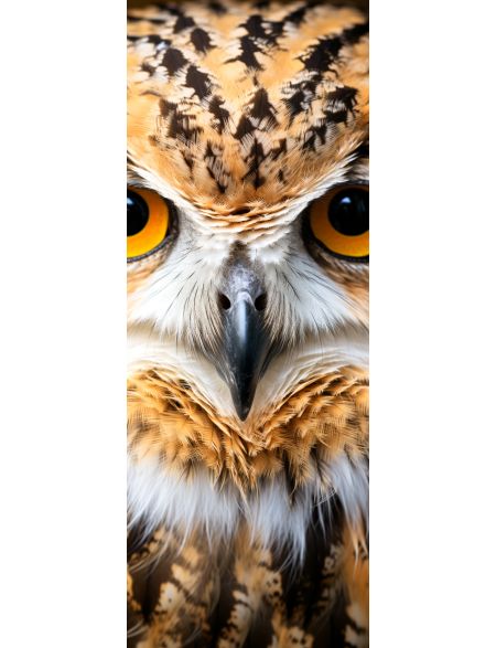 Алмазная мозаика на подрамнике Взгляд совы, 40x14 см, 40 цветов, 86418