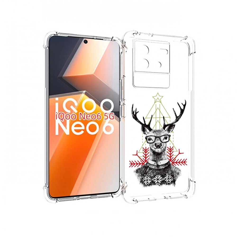 

Чехол MyPads умный олень для Vivo iQoo Neo 6 5G, Прозрачный, Tocco