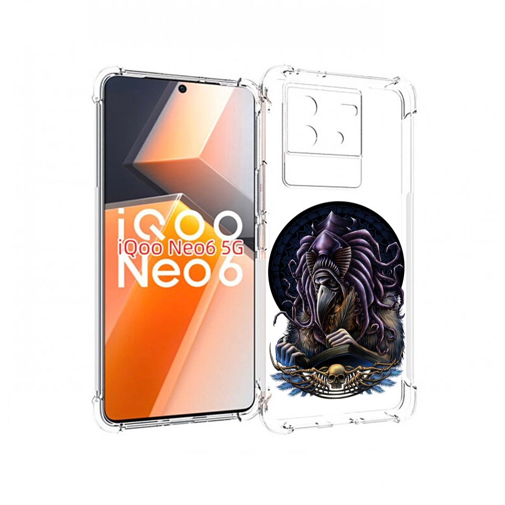 

Чехол MyPads умный ворон для Vivo iQoo Neo 6 5G, Прозрачный, Tocco
