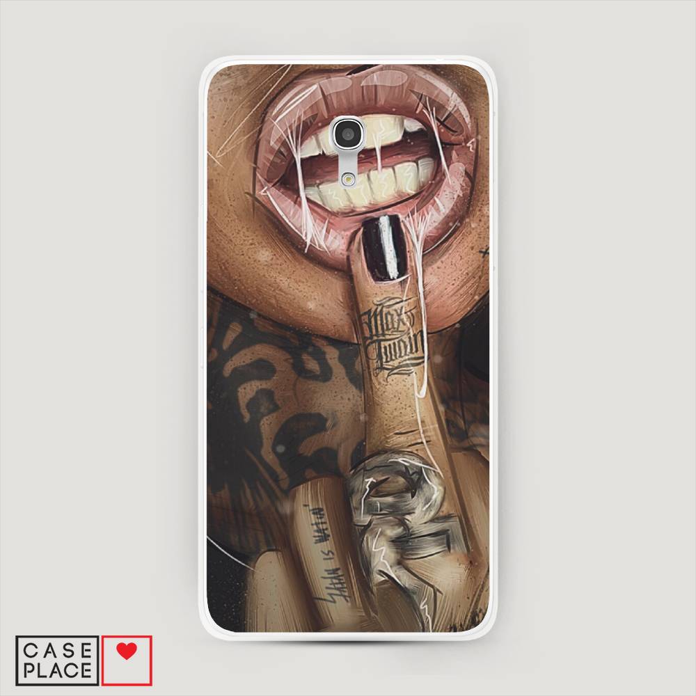 

Чехол Awog на Alcatel Pixi 4 (5) 5045D/Алкатель Pixi 4 (5) 5045D "Девушка с татуировками", 170250-9