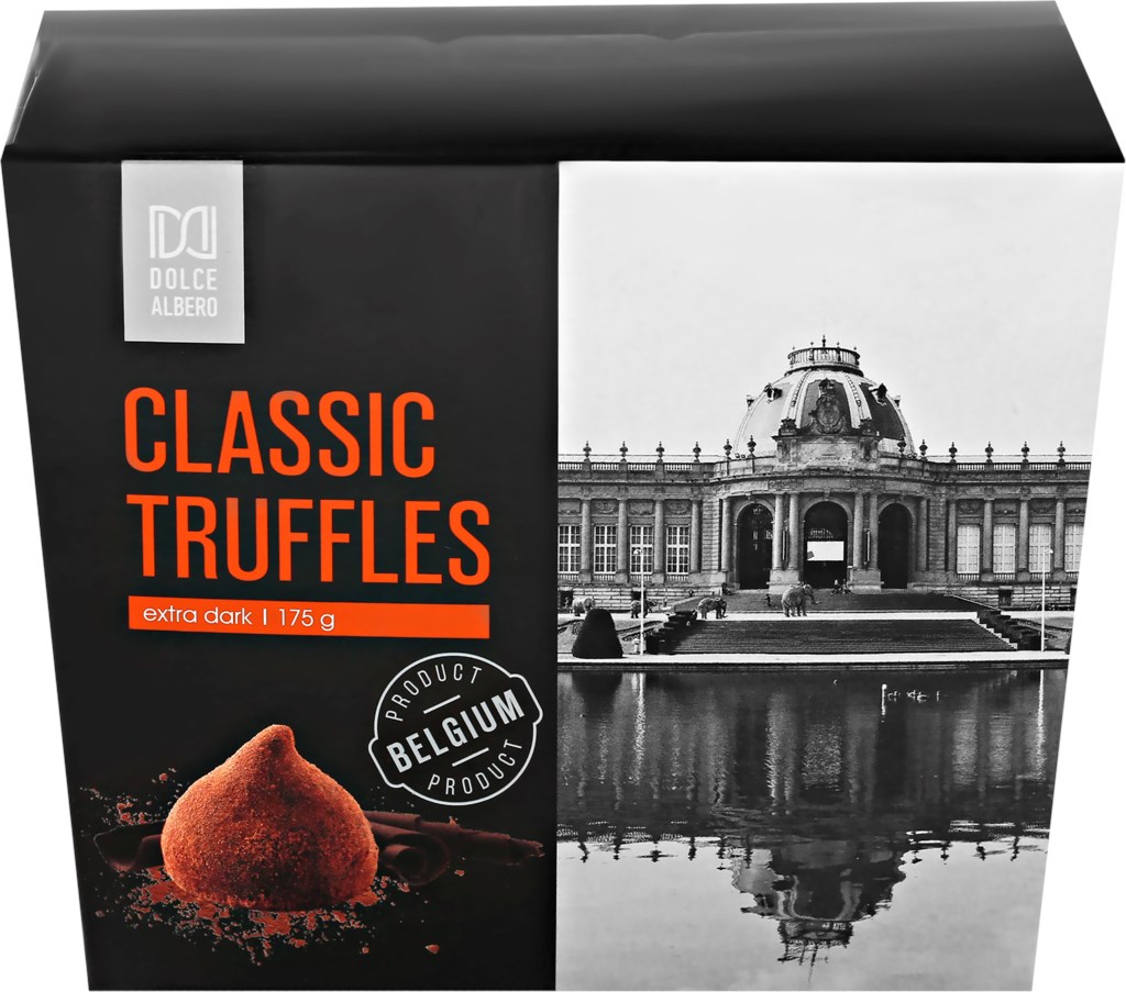 Конфеты трюфельные Delisse классические extra dark в какао обсыпке 175 г