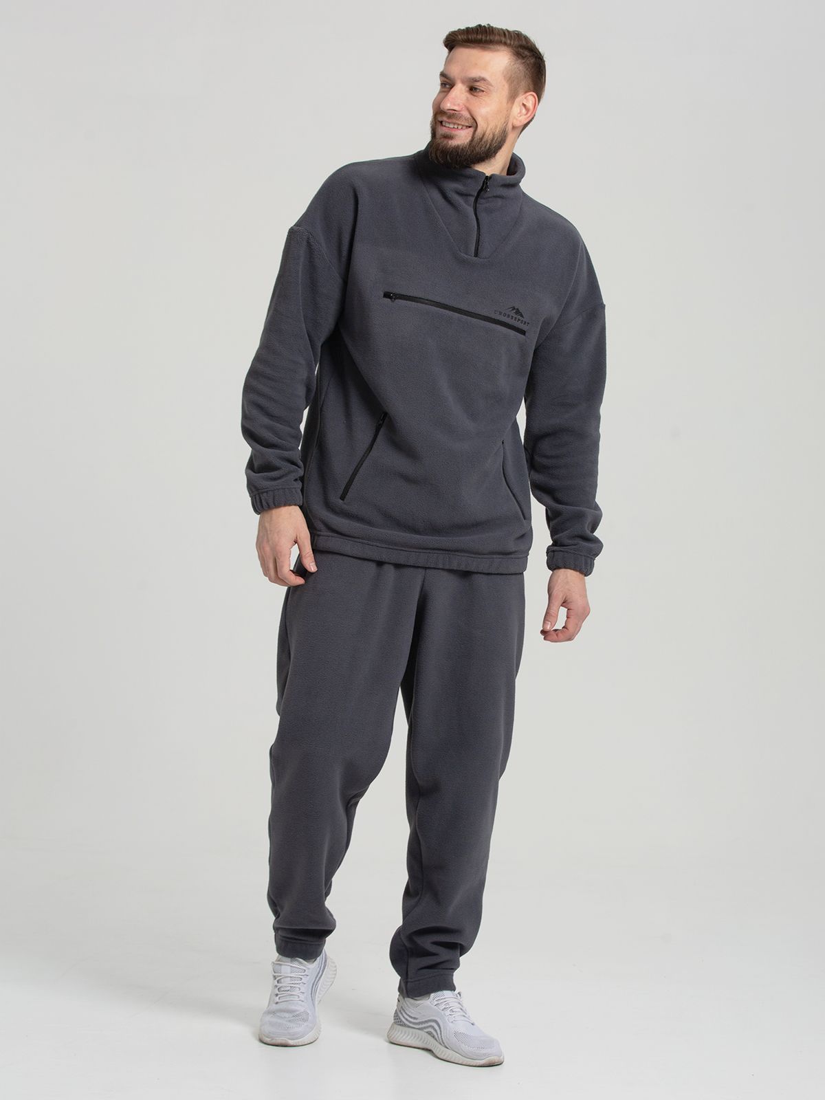 

Костюм мужской CROSSSPORT Кмфл-067 серый 50 RU, Кмфл-067