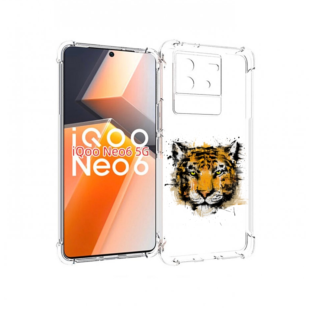 

Чехол MyPads тигруля для Vivo iQoo Neo 6 5G, Прозрачный, Tocco