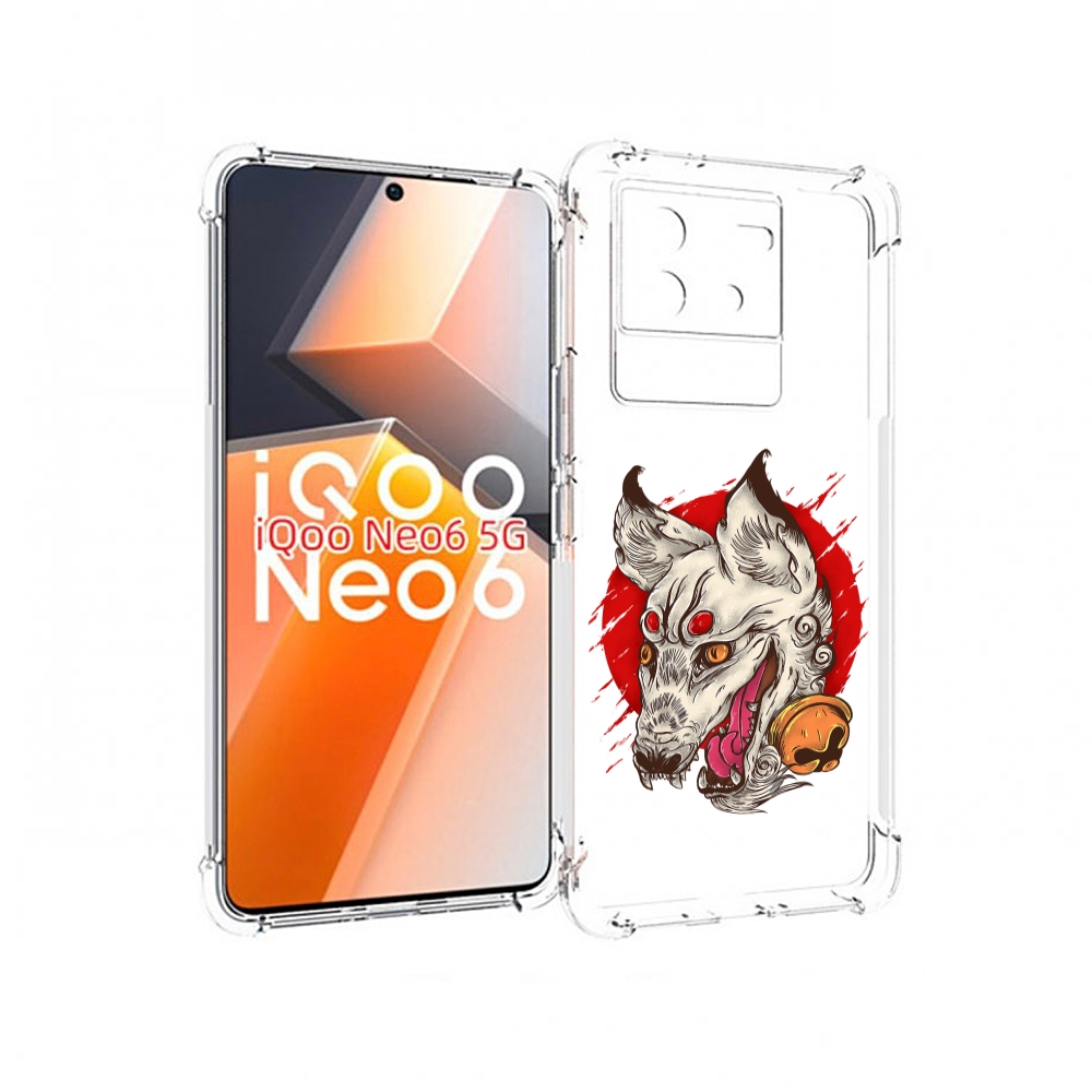 

Чехол MyPads страшная собака для Vivo iQoo Neo 6 5G, Прозрачный, Tocco