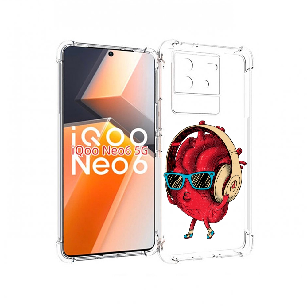 

Чехол MyPads слушай сердце для Vivo iQoo Neo 6 5G, Прозрачный, Tocco