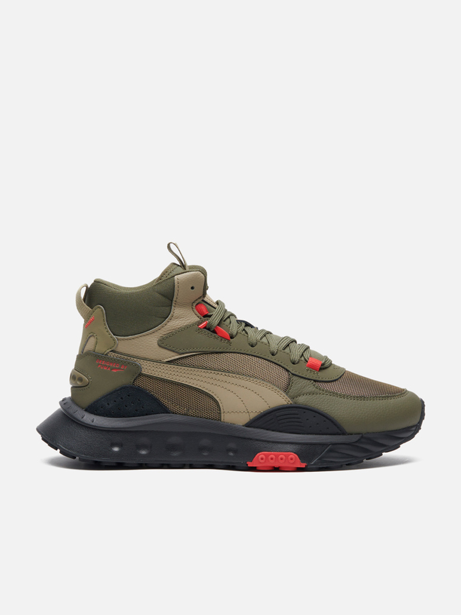 

Кроссовки мужские PUMA Wild Rider Mid зеленые 47 EU, Wild Rider Mid