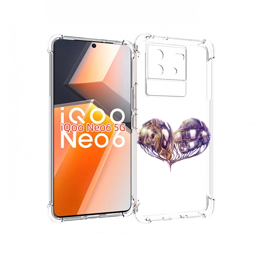 

Чехол MyPads сердце абстракция для Vivo iQoo Neo 6 5G, Прозрачный, Tocco