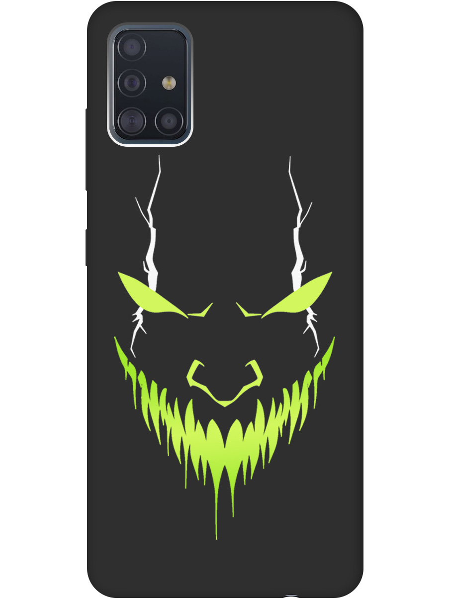 

Силиконовый чехол на Samsung Galaxy A51 с принтом "Evil Face" матовый черный, Черный;белый;зеленый, 722409151