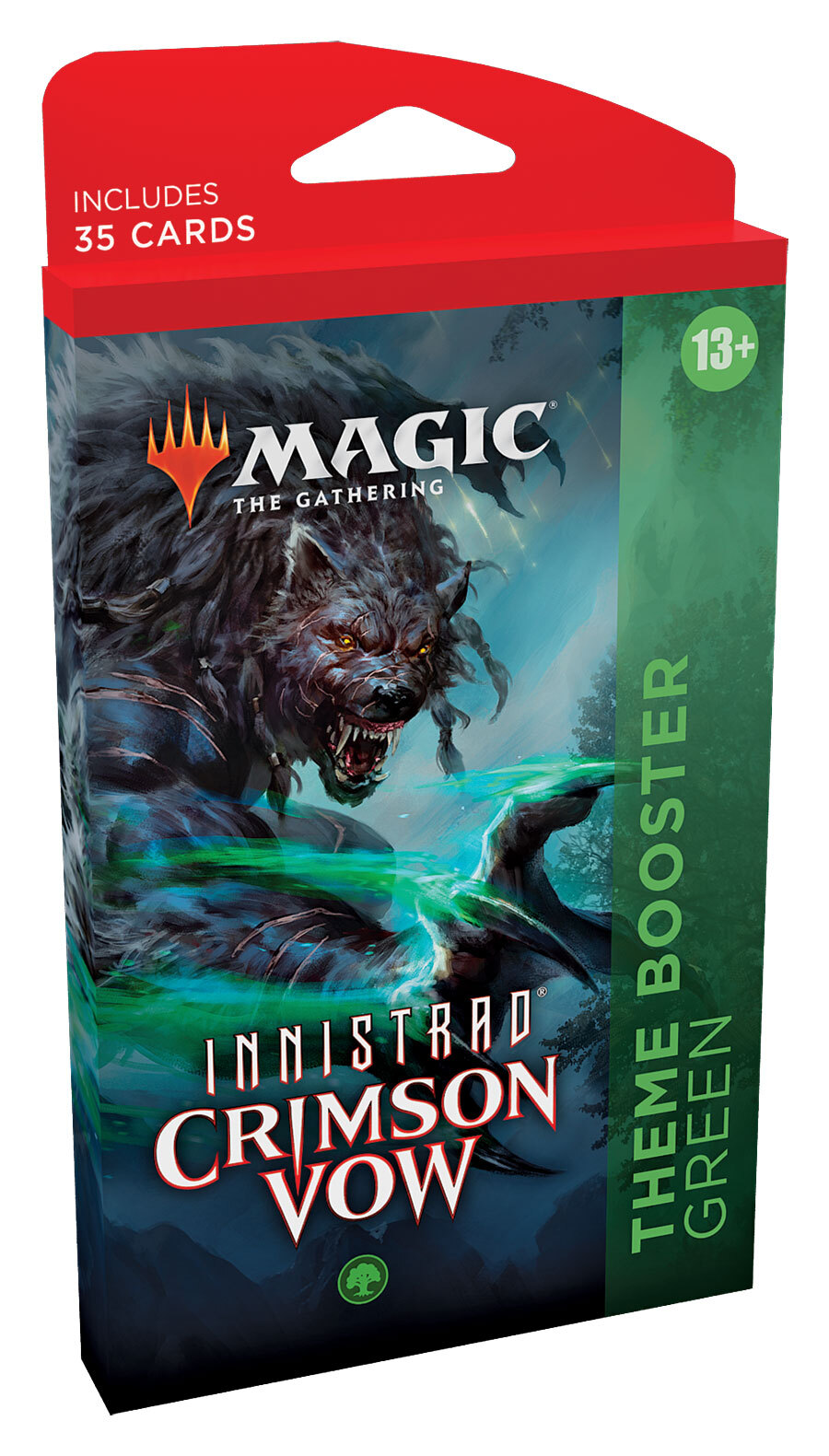 

Тематический зелёный бустер Wizards of the Coast MTG Innistrad Crimson Vow на англ. языке