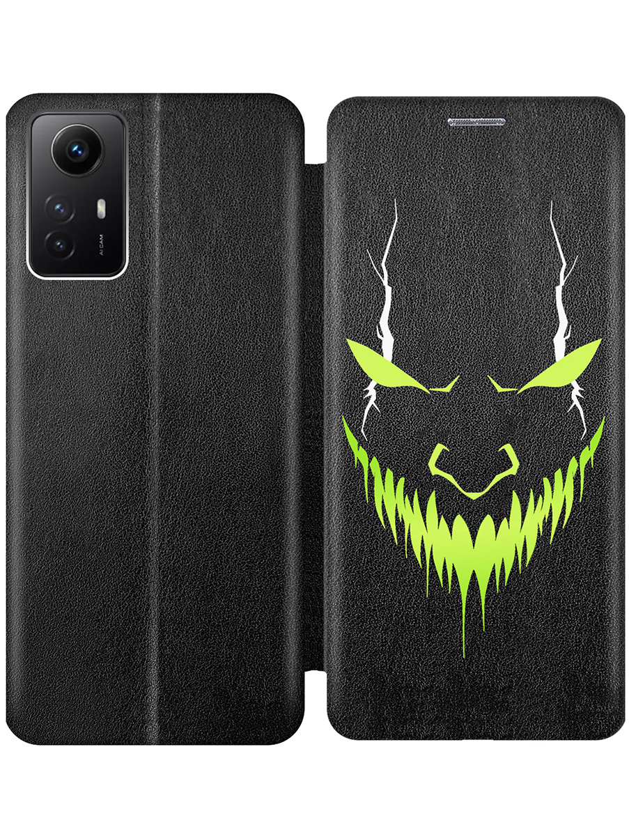 

Чехол-книжка на Xiaomi Redmi Note 12s с принтом "Evil Face" черный, Черный;белый;зеленый, 778676951