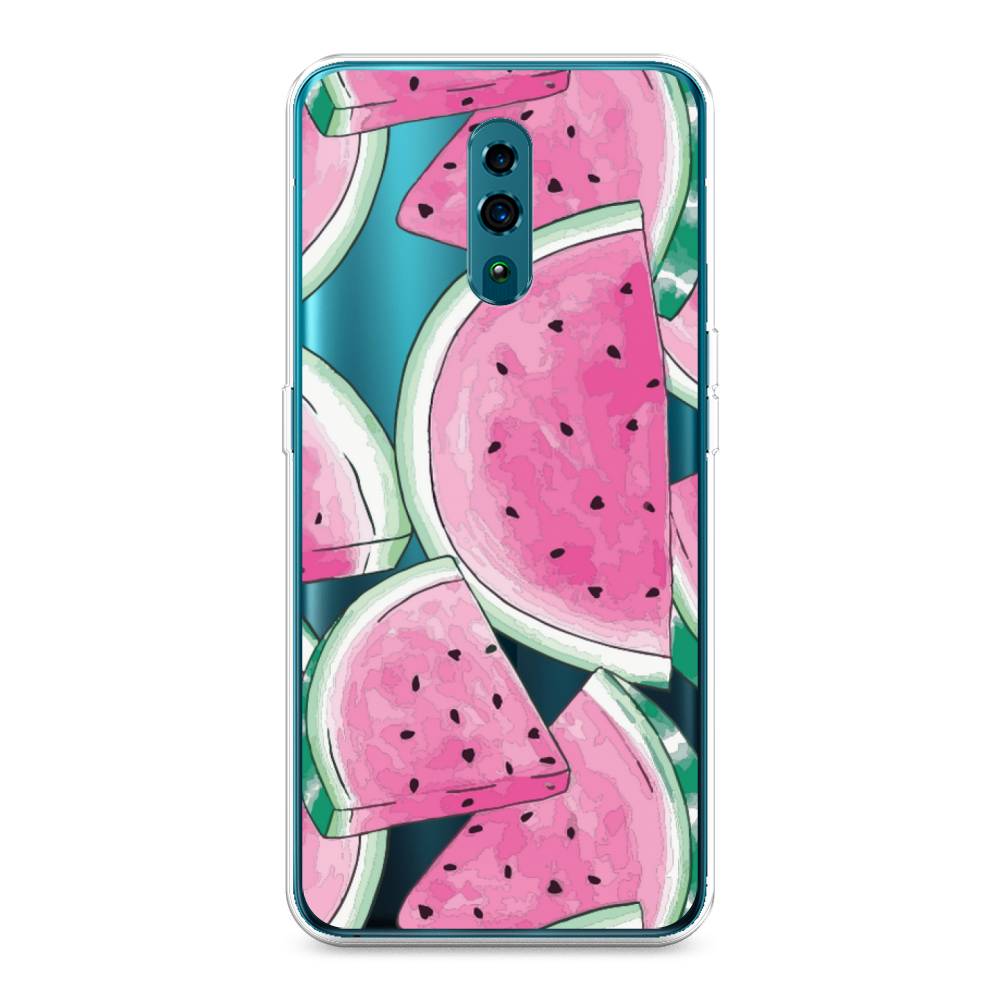 

Чехол Awog на Oppo Reno "Акварельные арбузы", Разноцветный, 250750-10