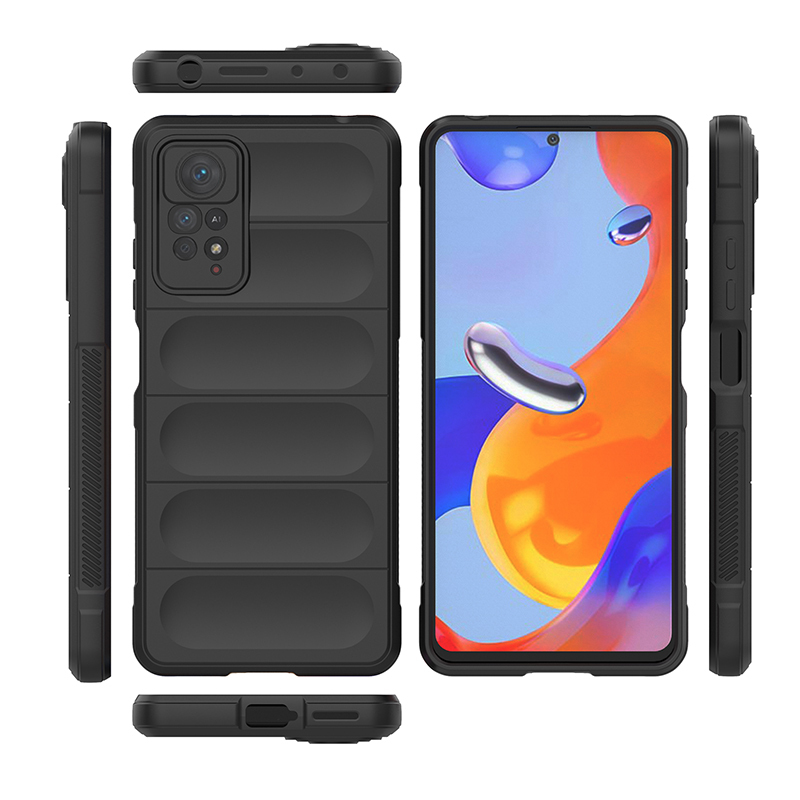 фото Чехол flexible case для xiaomi redmi note 11 pro (черный) black panther