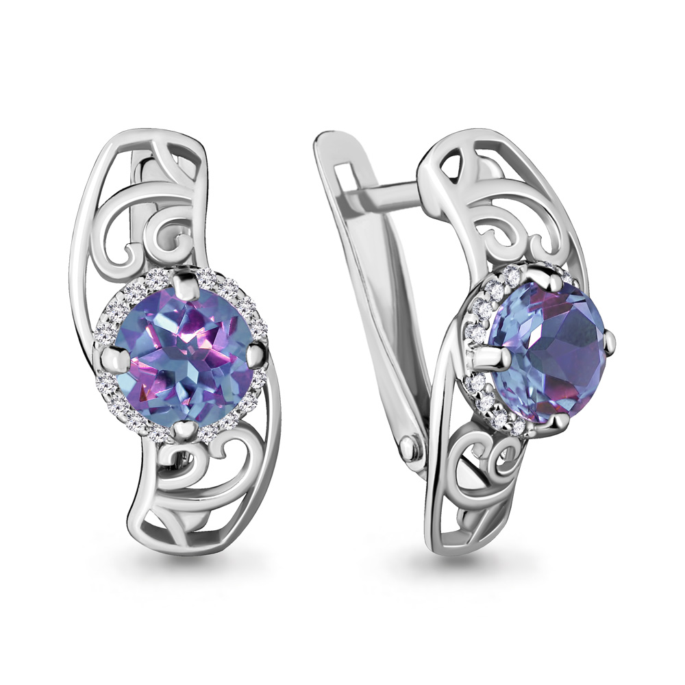 

Серьги из серебра с алекситом Aquamarine 4429225А_925_р, 4429225А_925_р