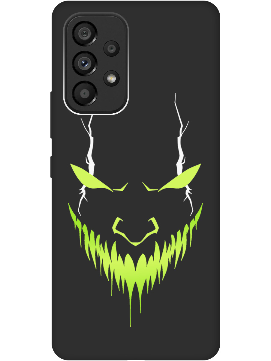 

Силиконовый чехол на Samsung Galaxy A53 5G с принтом "Evil Face" матовый черный, Черный;белый;зеленый, 740133051