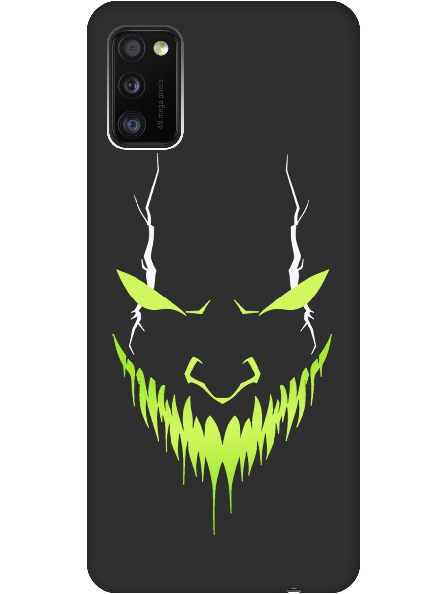 

Силиконовый чехол на Samsung Galaxy A41 с принтом "Evil Face" матовый черный, Черный;белый;зеленый, 722821051