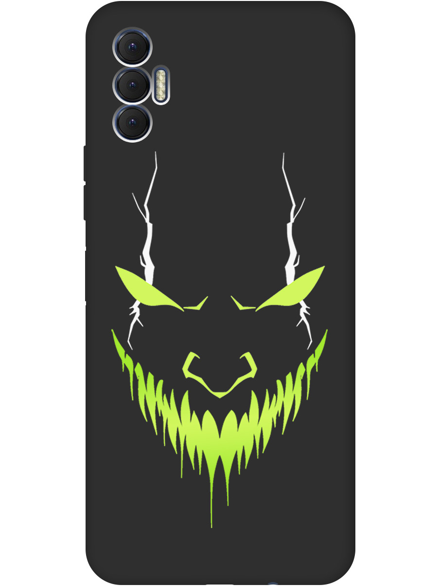 

Силиконовый чехол на Tecno Spark 8P с принтом "Evil Face" матовый черный, Черный;белый;зеленый, 741736251