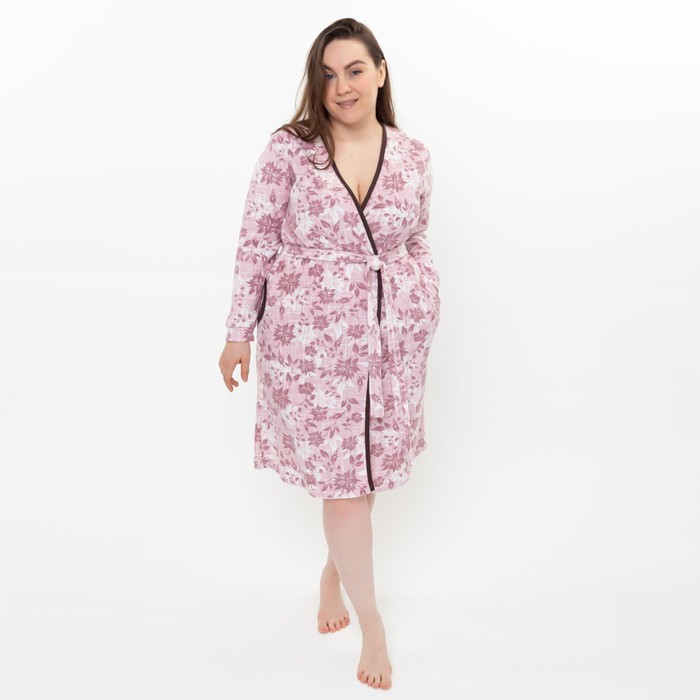 

Халат женский N-collection 7749733 розовый 52 RU, 7749733