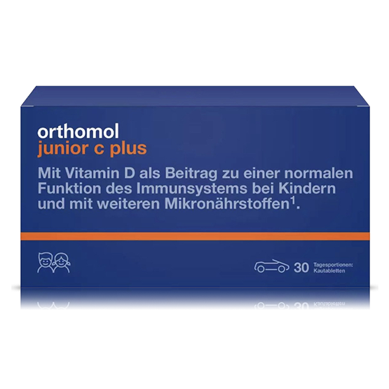 Купить Витамины Ортомол Junior C Plus таблетки жевательные саше 30 шт., Orthomol