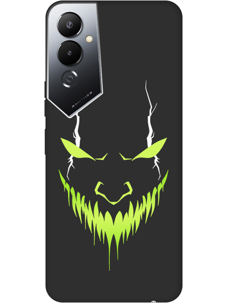 

Силиконовый чехол на Tecno Pova 4 с принтом "Evil Face" матовый черный, Черный;белый;зеленый, 762091451