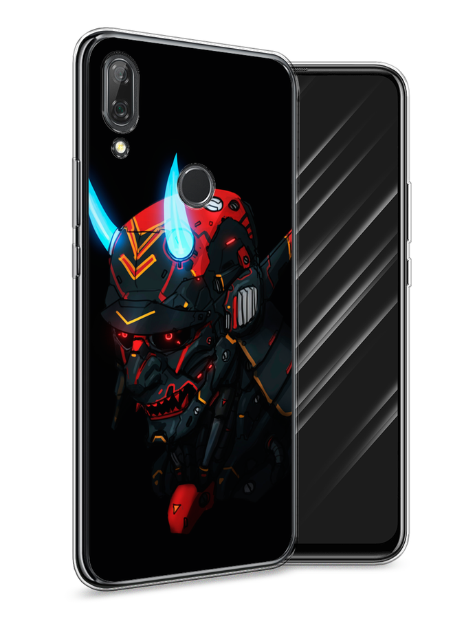 

Чехол Awog на Huawei P Smart Z "Неоновый самурай", Черный;красный;голубой, 69450-6