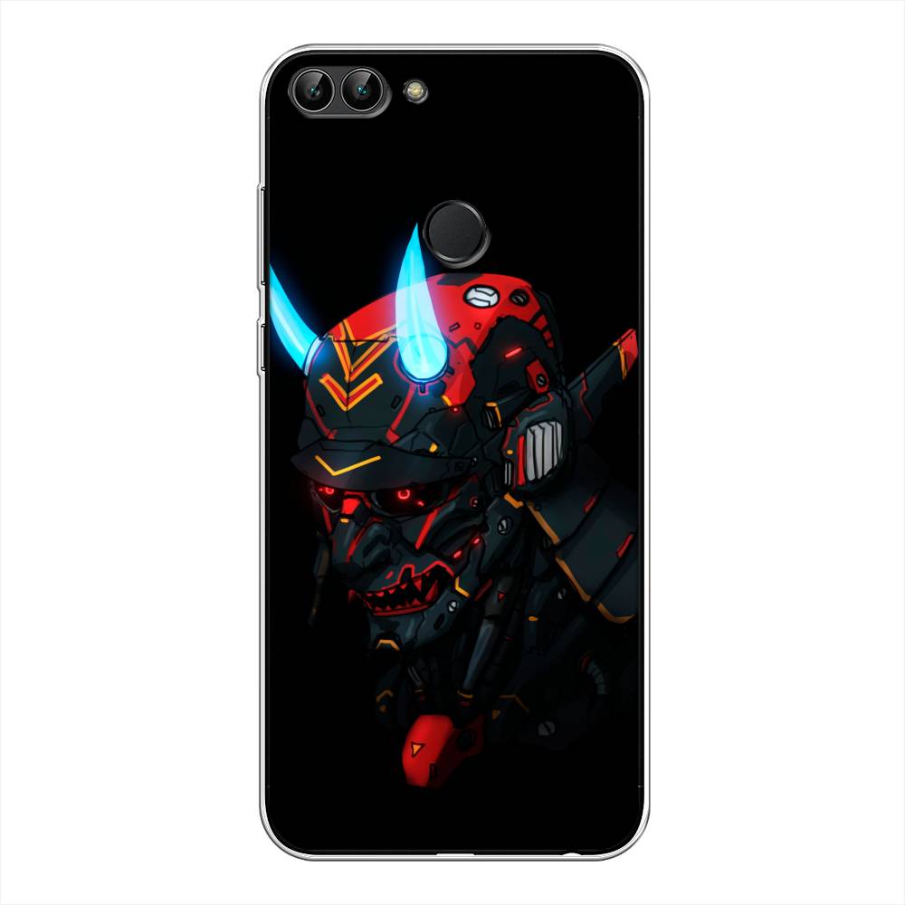 Чехол Awog  на Huawei P Smart Неоновый самурай