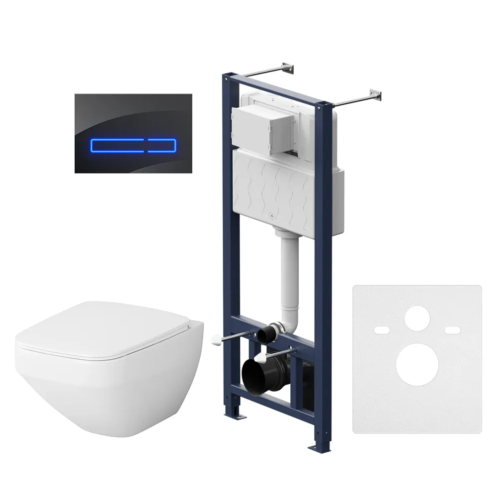 

Унитаз подвесной с инсталляцией AM.PM Inspire V2.0 IS450A38.50A1700 безободковый, Белый, 50A1700