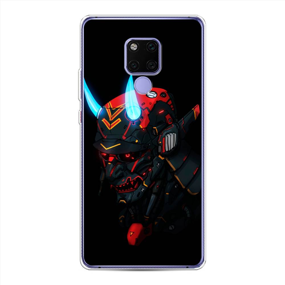 

Чехол Awog на Huawei Mate 20X "Неоновый самурай", Черный;красный;голубой, 66950-6