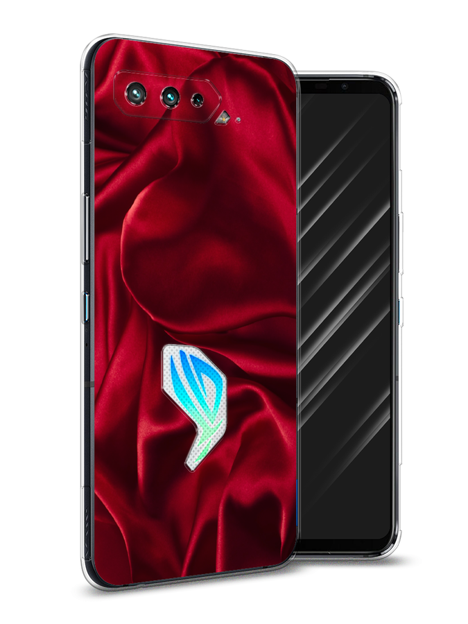 

Чехол Awog на Asus ROG Phone 5S "Текстура красный шелк", 44550-3