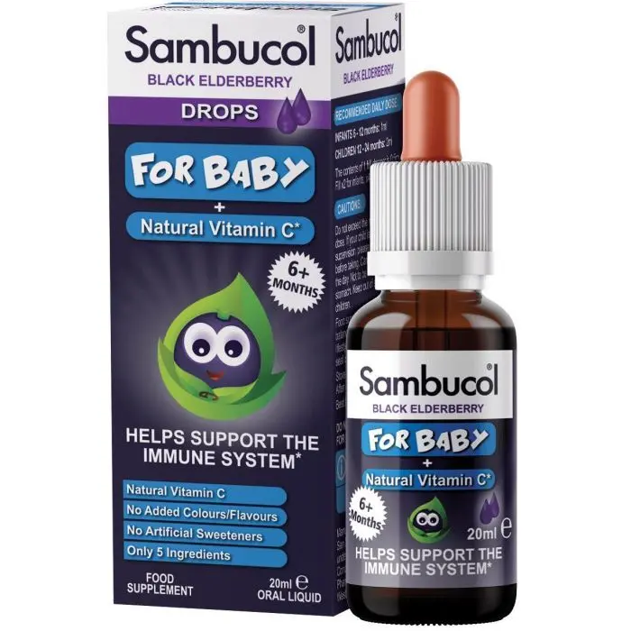 

Витаминный комплекс для детей Sambucol Baby Drops 20 мл