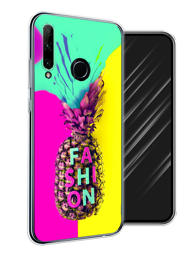 

Чехол Awog на Honor 10i "Неоновый самурай", Черный;красный;голубой, 68850-6