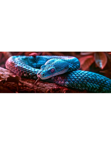 

Алмазная мозаика без подрамника Ядовитая змея, 90x30 см, 50 цветов, 86394, НА-023