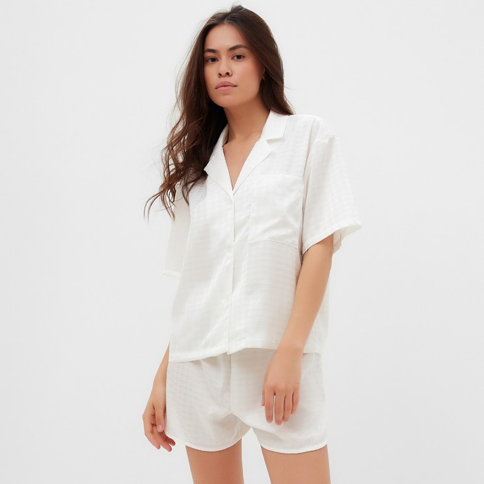 

Пижама женская KAFTAN Silk белая 44-46 RU, Белый, Silk