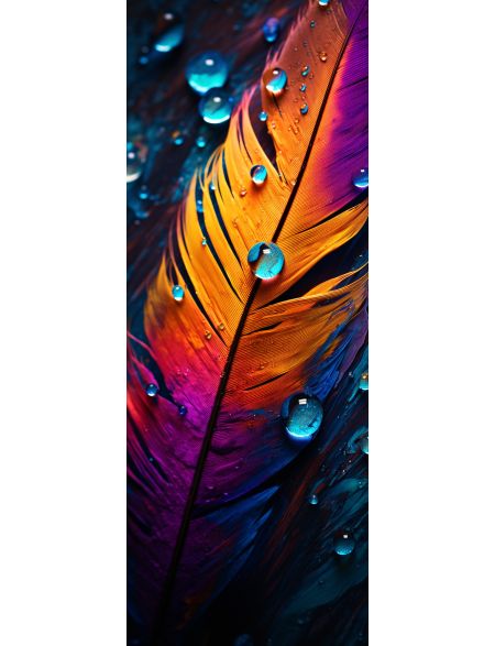 

Алмазная мозаика без подрамника Редкое перо, 90x30 см, 50 цветов, 86364, НА-020