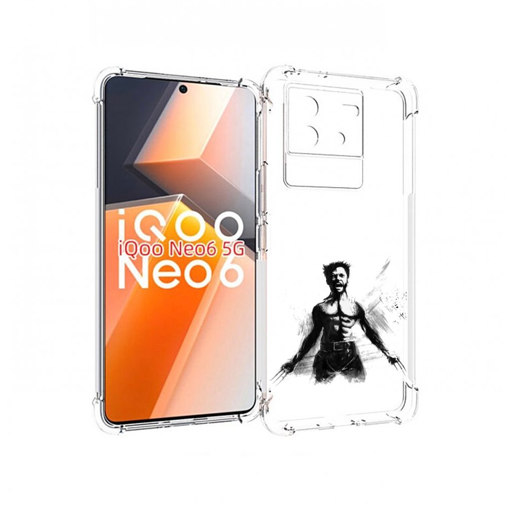 

Чехол MyPads росомаха для Vivo iQoo Neo 6 5G, Прозрачный, Tocco