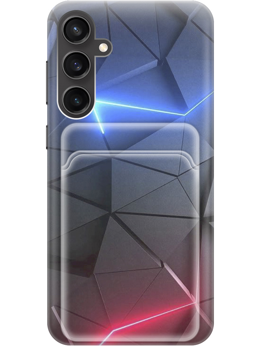 

Силиконовый чехол на Samsung Galaxy S23 FE с рисунком "Графитовые грани", 20011936