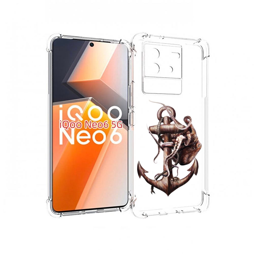 

Чехол MyPads ржавый якорь для Vivo iQoo Neo 6 5G, Прозрачный, Tocco