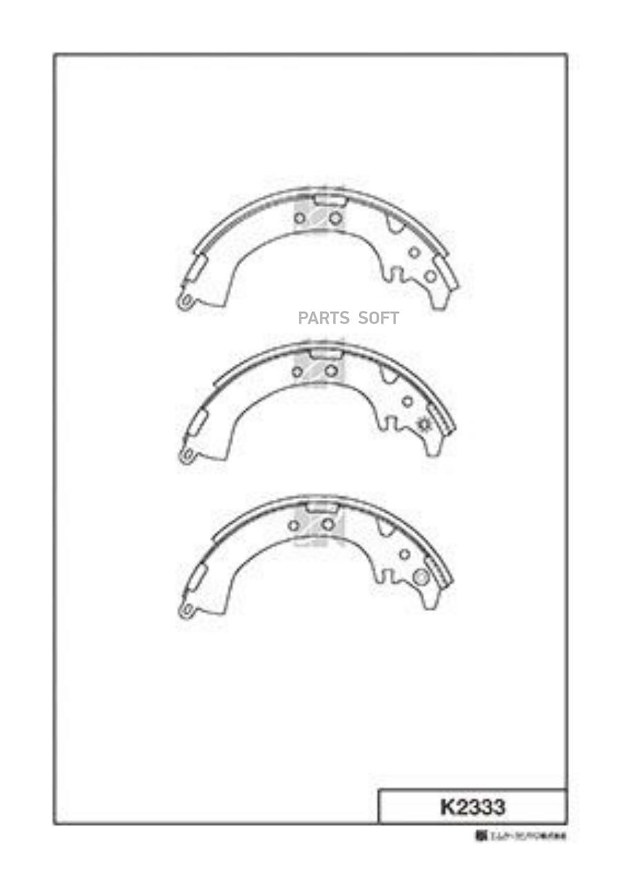 

Колодки Барабанные Toyota Rav4 2.0i 16v 94-00 Kashiyama K23 K2333-01 =4085.00=569sbs