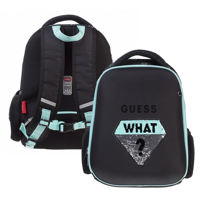 

Рюкзак детский Hatber What Чёрный, What