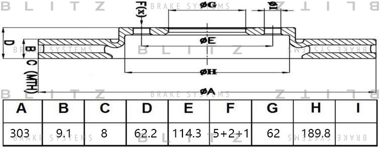 

Диск Тормозной Blitz BS0481