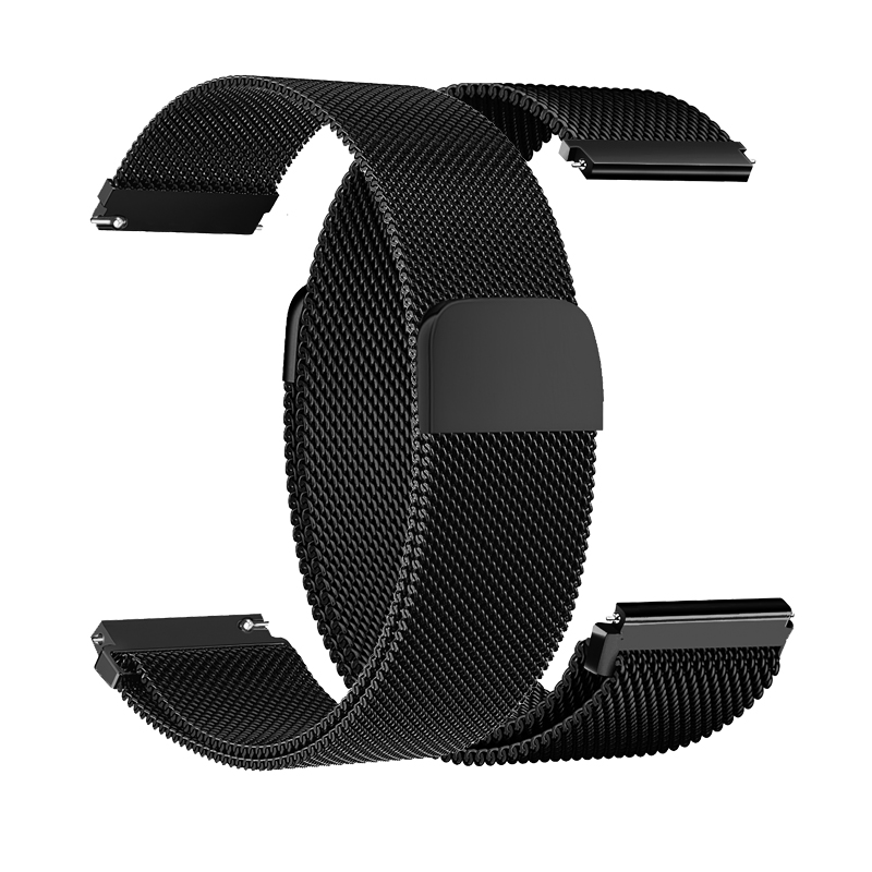 Ремешок универсальный для смарт-часов 22мм, Hoco WH02, Milanese loop 600016024248 черный