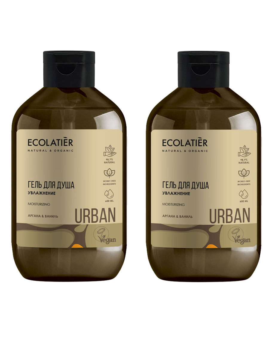 Гель для душа ECOLATIER Urban Увлажнение, аргана и ваниль 600 мл 2 шт как фея колючка наколдовала дракона рассказы колпакова о